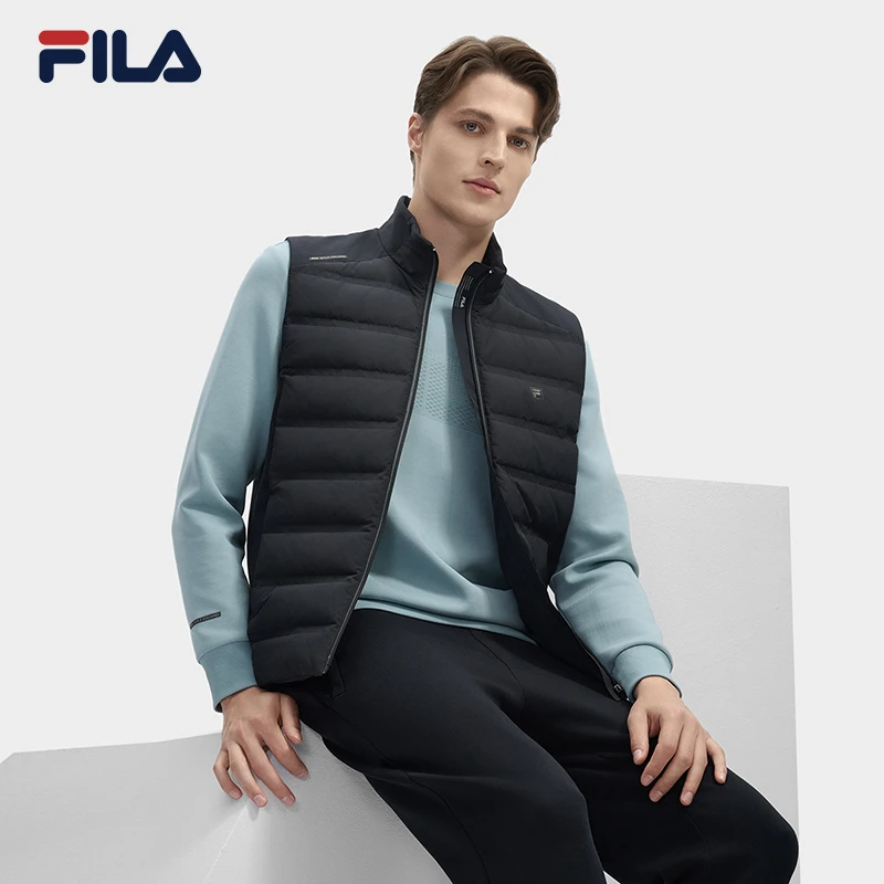 Fila/斐乐羽绒马甲外套【85%鸭绒】亲肤舒适商务休闲款F11M443909F