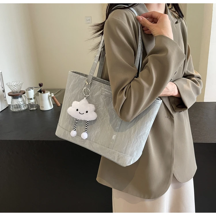 新款大容量包2024潮韩国百搭大容量单肩通勤包女包