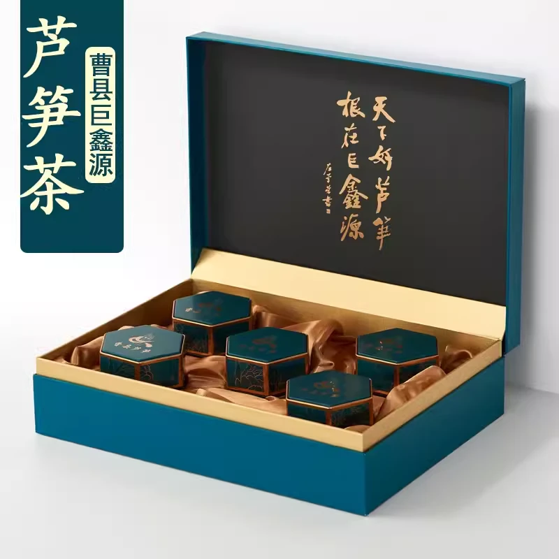 山东曹县巨鑫源芦笋茶绿芦笋叶尖茶叶高档绿茶菏泽特产商务礼盒装