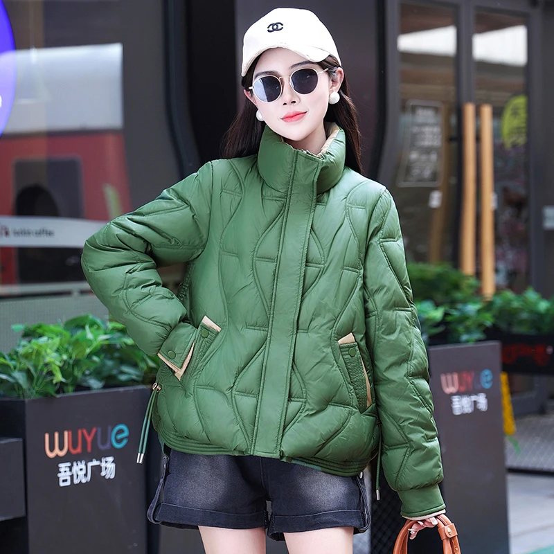 618秋冬新款小个子短款百搭休闲棉服韩版高级感保暖棉袄外套女装