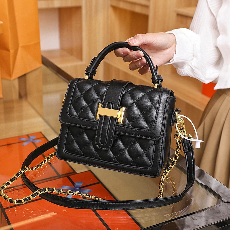 2023新款女士包包爆款小方包时尚百搭高级洋气质感手提单肩斜跨包