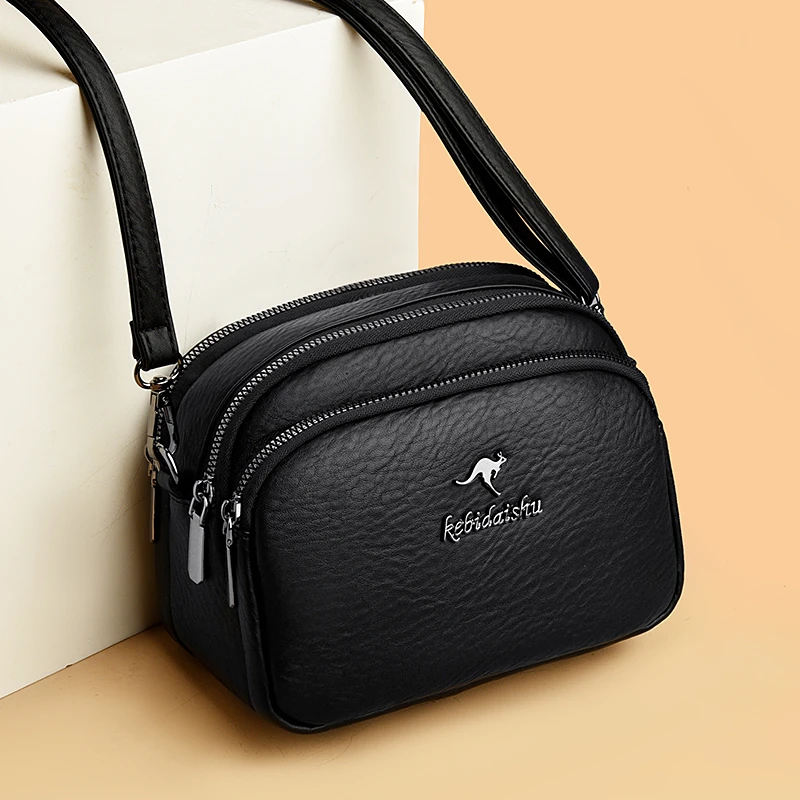 高级质感斜跨小包包女士2024夏季新款多层手机包时尚百搭单肩包女