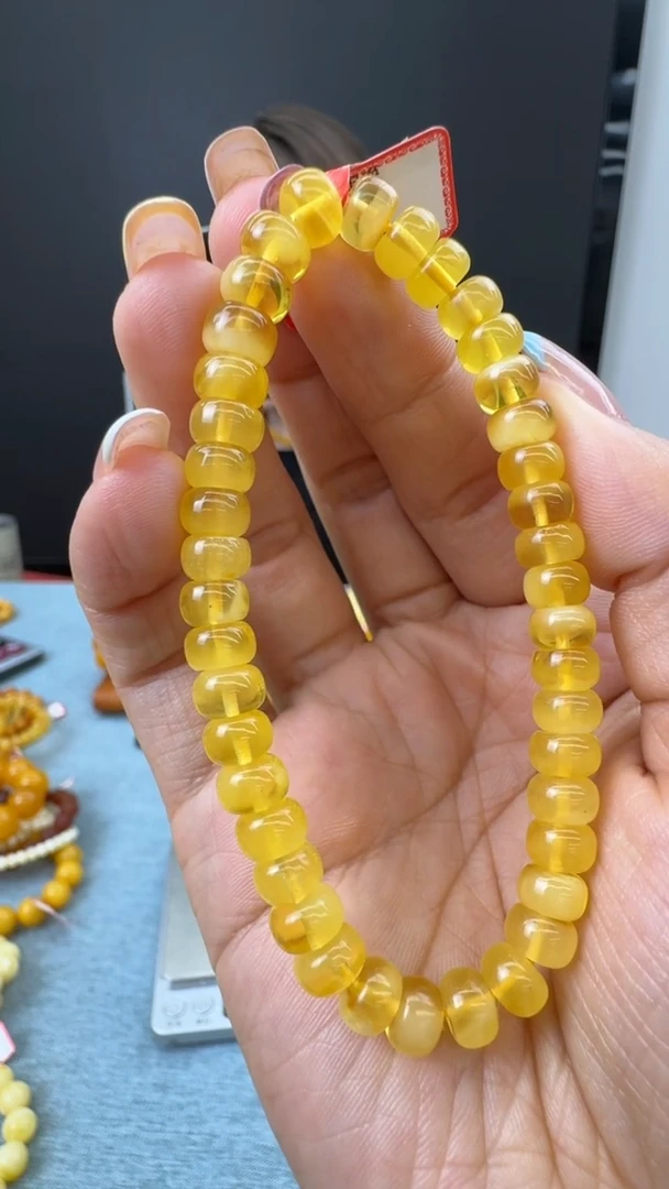 【闪购商品】琥珀手串未镶嵌秒拍号989