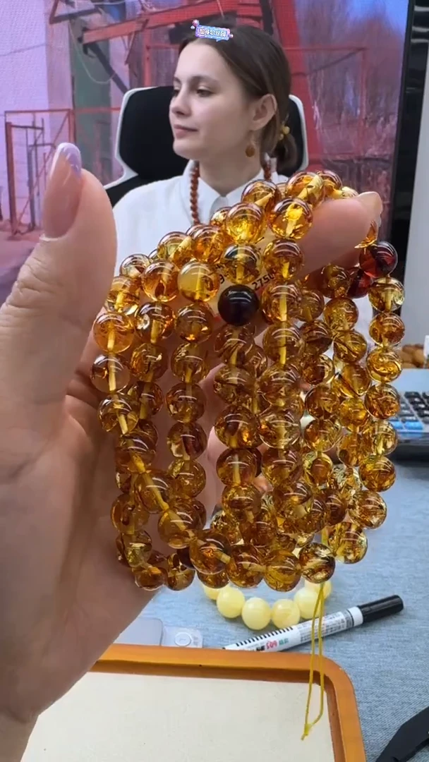 【闪购商品】琥珀颈饰未镶嵌691秒拍号
