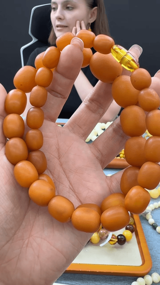 【闪购商品】琥珀颈饰未镶嵌秒拍号871