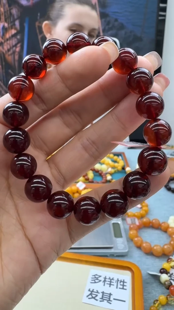 【闪购商品】琥珀手串未镶嵌秒拍号819