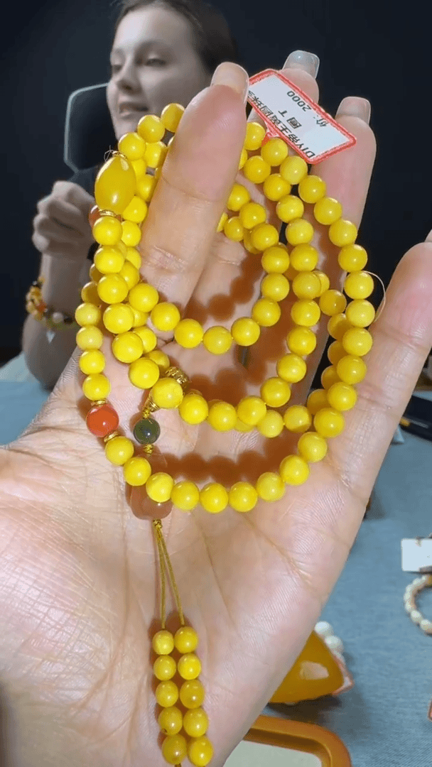 【闪购商品】琥珀颈饰未镶嵌343秒拍号