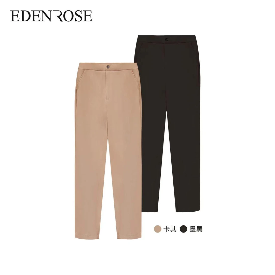 EDENROSE伊丹诺思商场同款显瘦女裤时尚百搭EX24GH5111-3