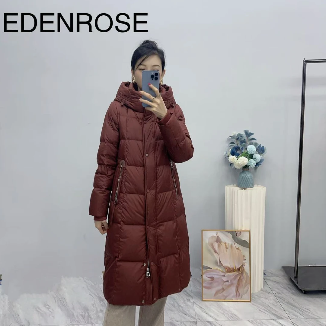EDENROSE商场同款时尚气质女羽绒服EX24JS86068-5