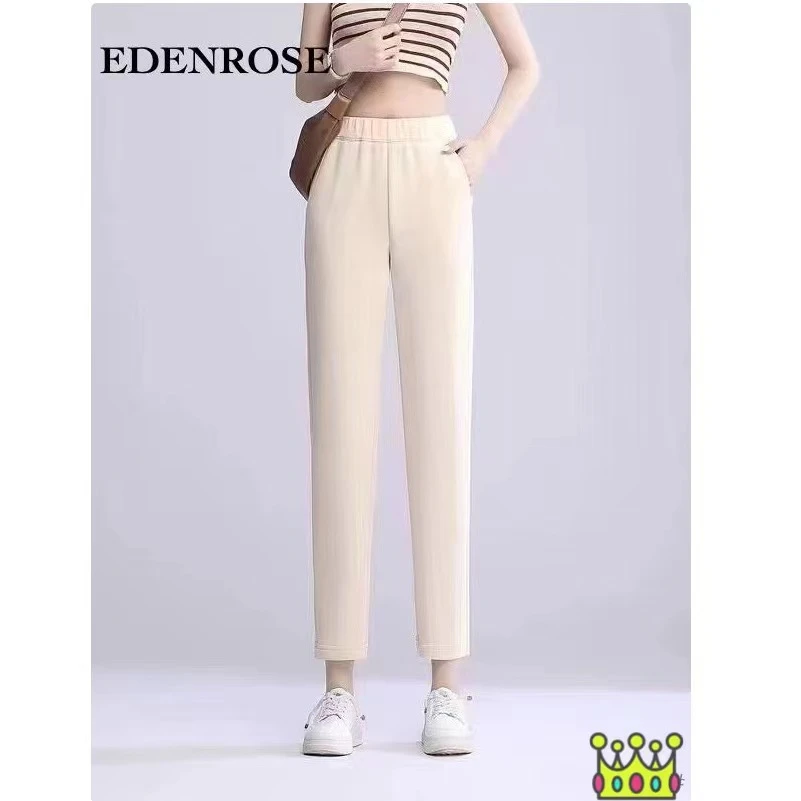 EDENROSE伊丹诺思商场同款高腰弹力面膜裤松紧腰EX24DL2092