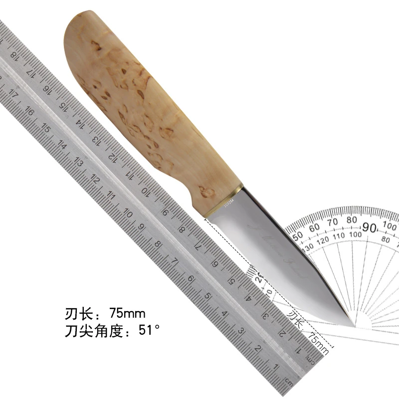 Marttiini传奇手工不锈钢镜面锋利切肉便携日常户外露营小刀