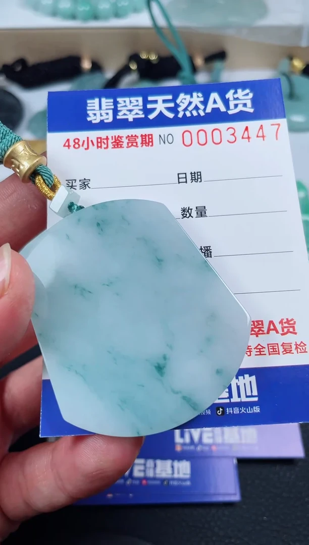 【闪购商品】翡翠颈饰未镶嵌无事牌