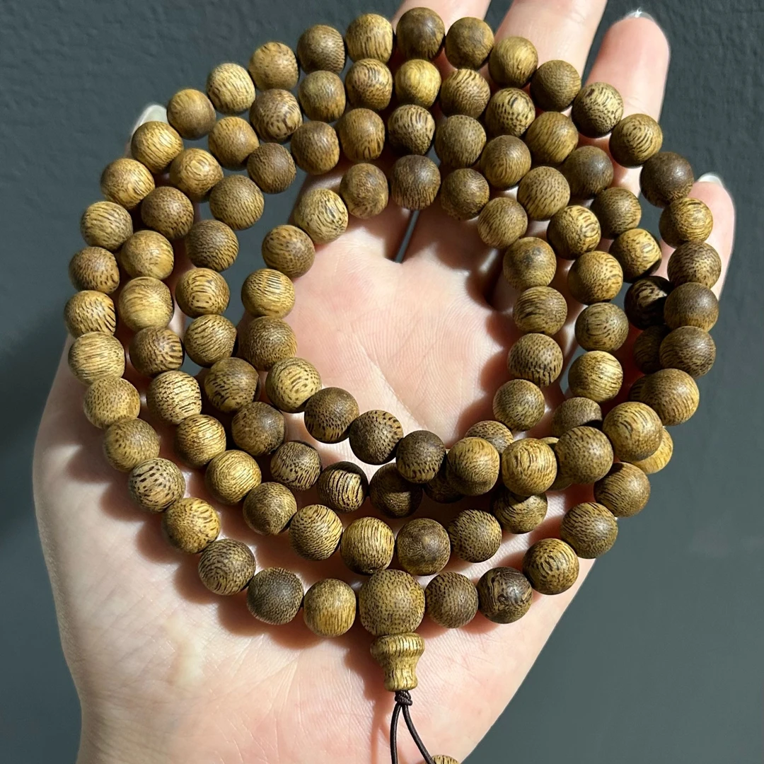 淳化老料莺歌绿棋圆珠多圈长串8mm（多样性发其一）