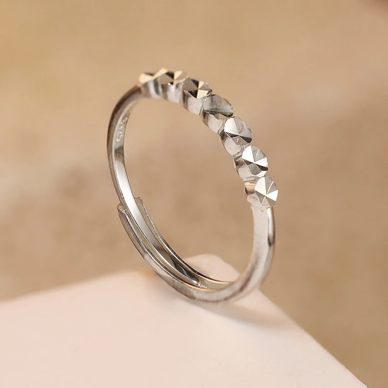 Lonel/洛奈 925银戒指 碎星 高级感素圈女款戒指饰品 DYSJ08249