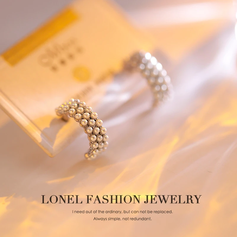 Lonel/洛奈 铜合金仿珍珠耳饰 时光流转 925银针 耳钉 DHSC22415