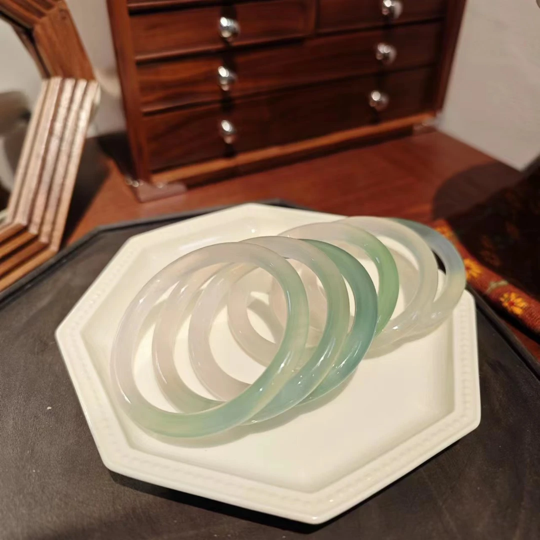 Lonel/洛奈 非金属仿水晶手镯 半山半水 女款玉手镯叮当镯网红款