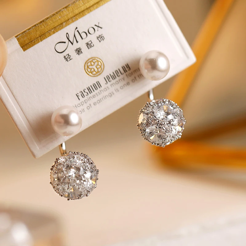 Lonel/洛奈 铜合金仿珍珠耳饰 长安雪 轻奢小众耳钉百搭DHSC22367