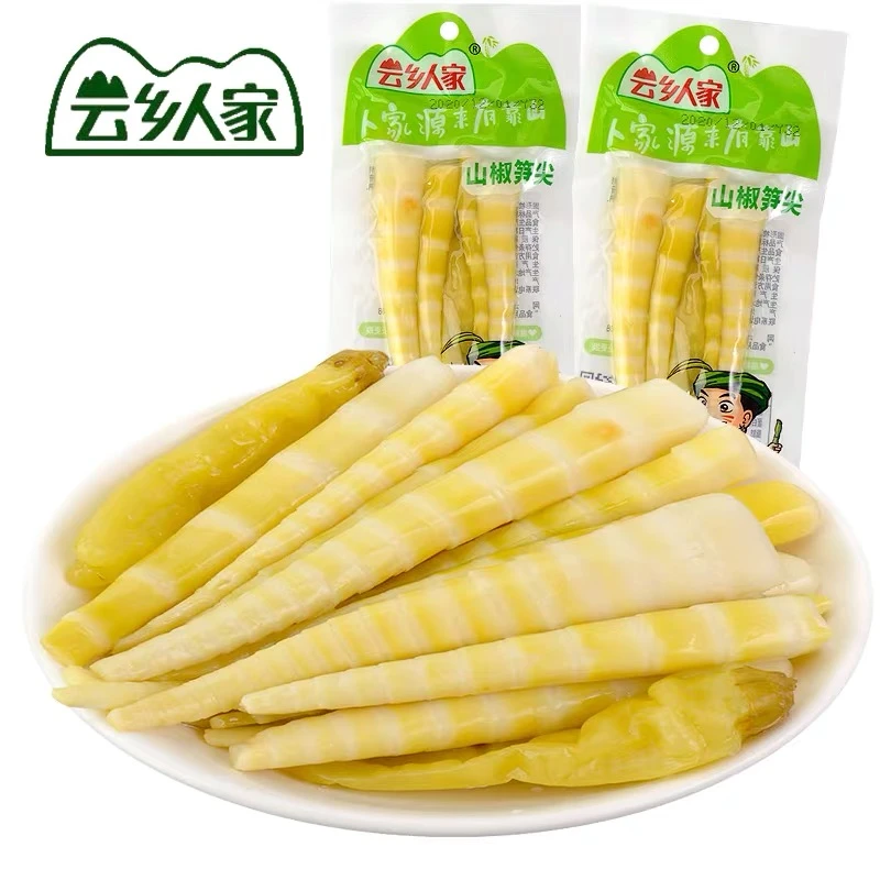 云乡/人家山椒笋尖开袋即食泡椒竹笋小包装新鲜嫩笋尖脆爽休闲