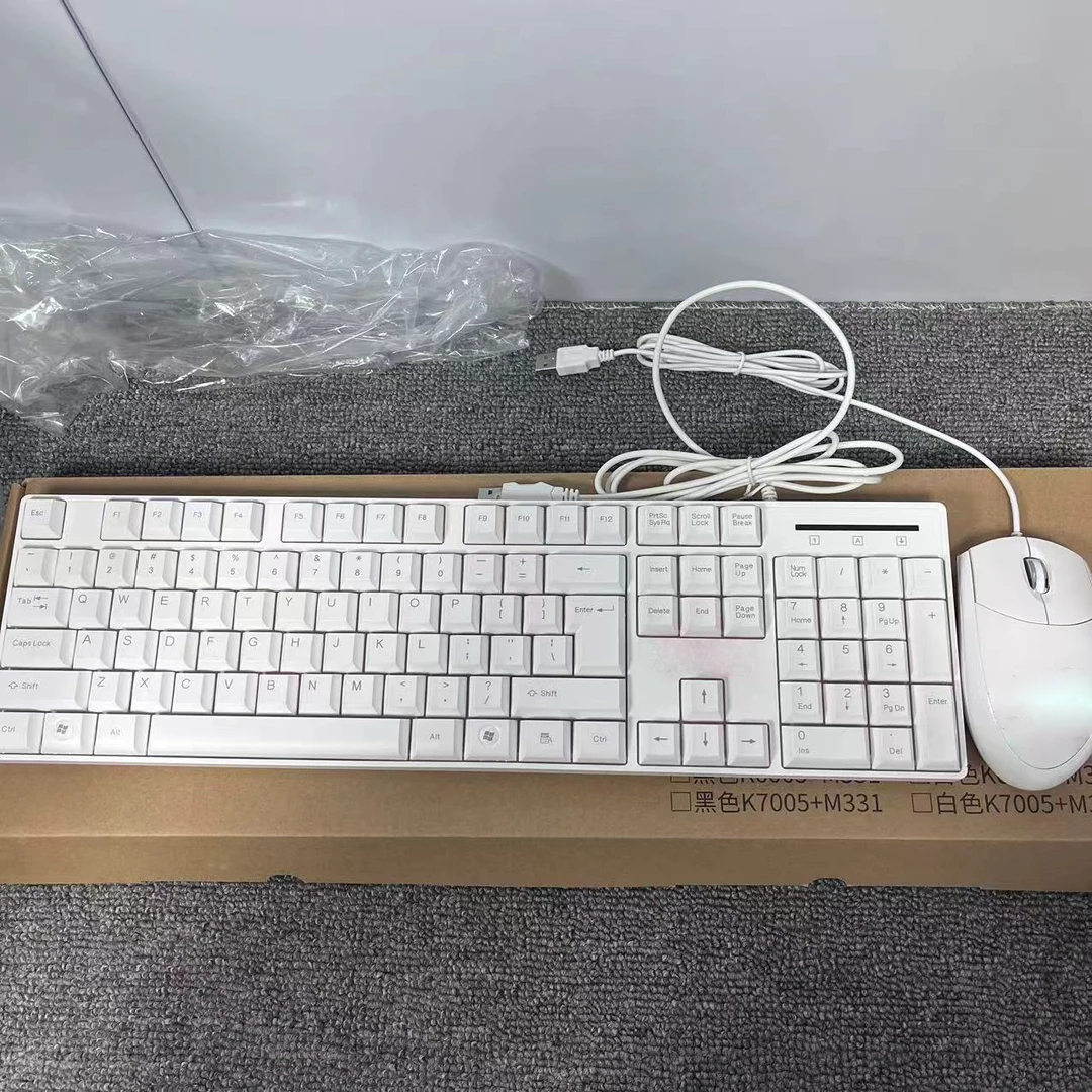 95新  D 喜 有线办公键盘鼠标套装 盒装 f8171系列