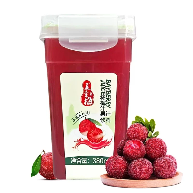 【25,3,1到期】夏至梅杨梅汁380ml*6瓶装果汁饮料