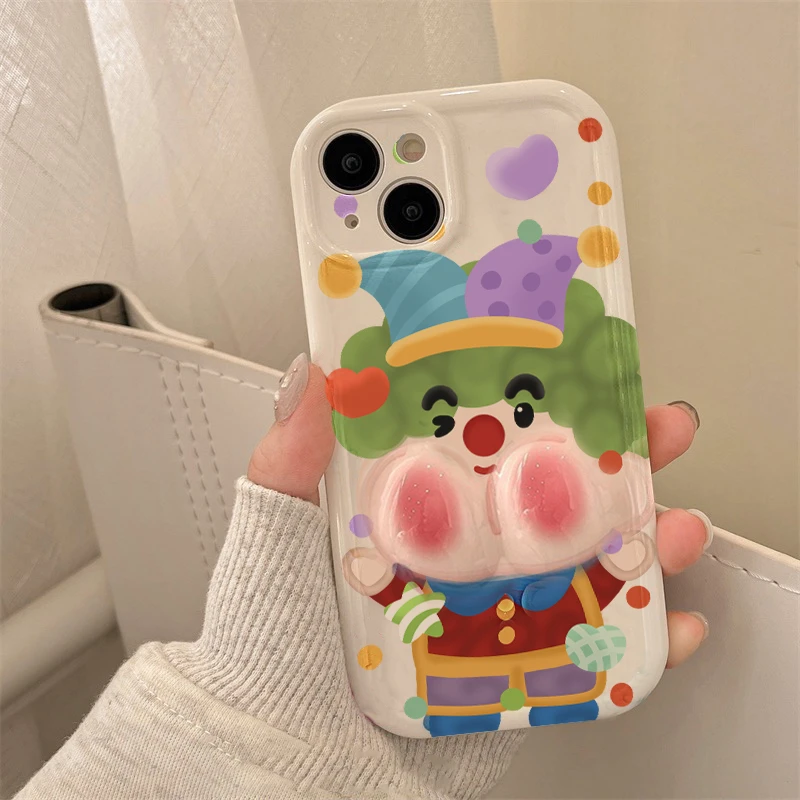 解压小丑捏捏壳适用于苹果14手机壳iphone13高级软12promax/11/xs