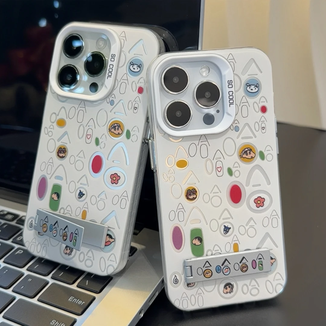 FANKE哈哈小新之家支架iphone15/14/13/12手机壳华为p70vivo小米o