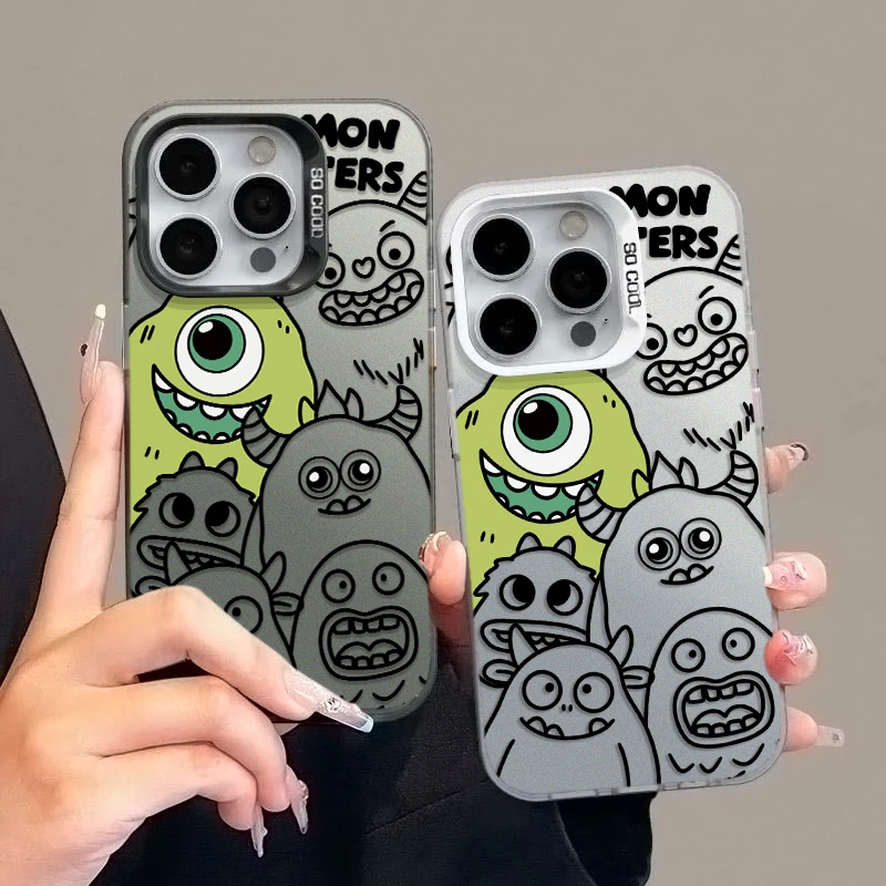 大眼怪兽元气壳适用于苹果15手机壳iphone13新14promax防摔X半包