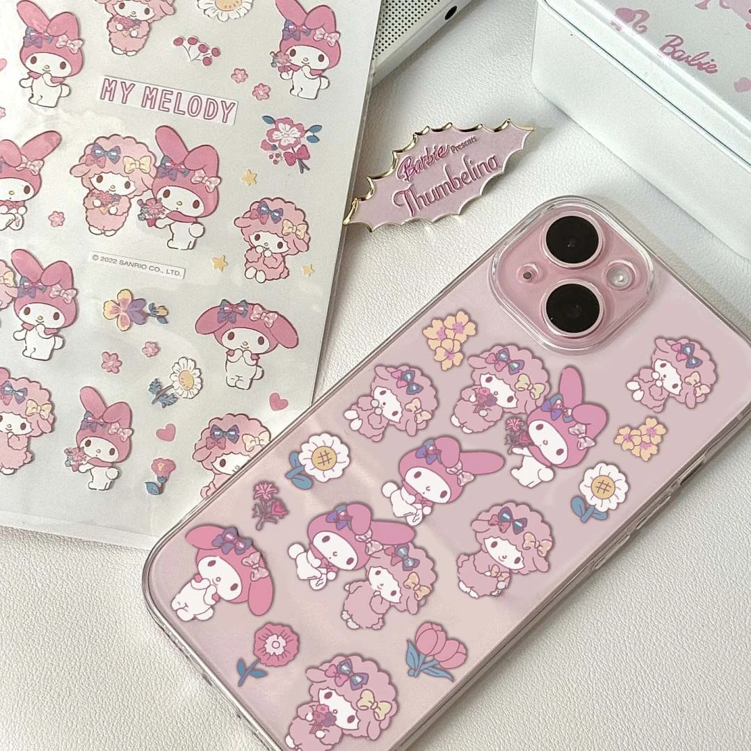 粉色美乐蒂适苹果14/13promax手机壳15华为mate60/vivo/小米/oppo