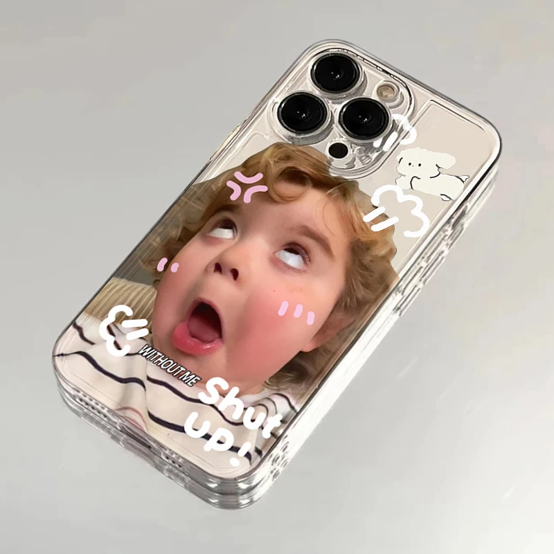 FANKE搞怪表情女孩适用iphone15/13苹果14手机壳华为vivo小米oppo