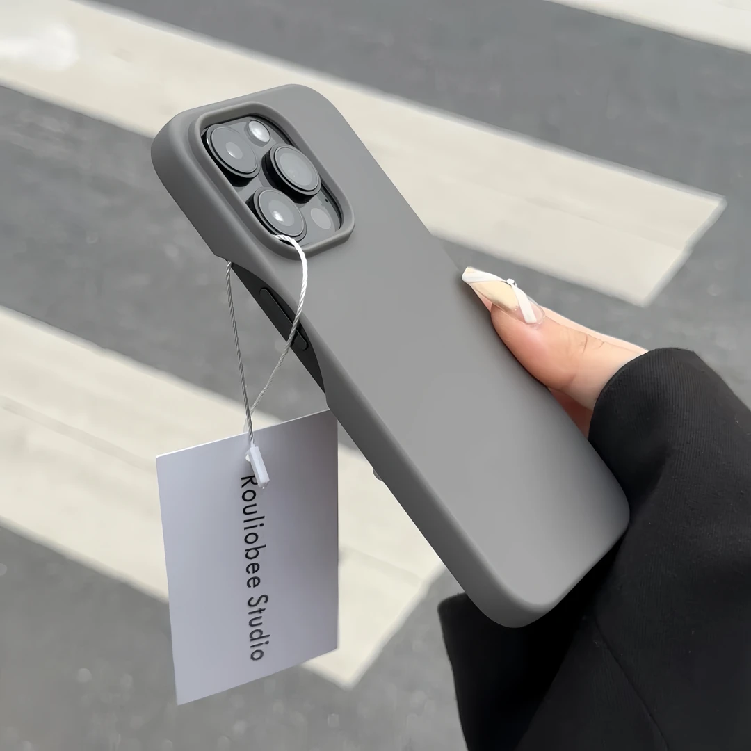 FANKE石墨灰半包磨砂iPhone15promax苹果14手机壳12新款13情侣11