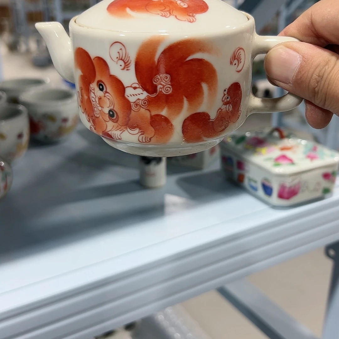 瓷片摆件手绘瓷器处理