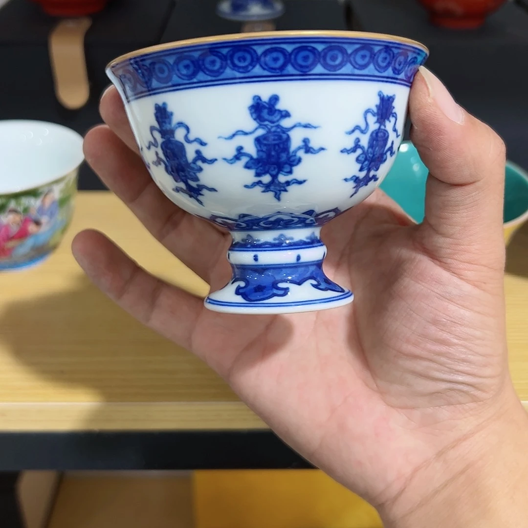 瓷片摆件守岁、好看好看