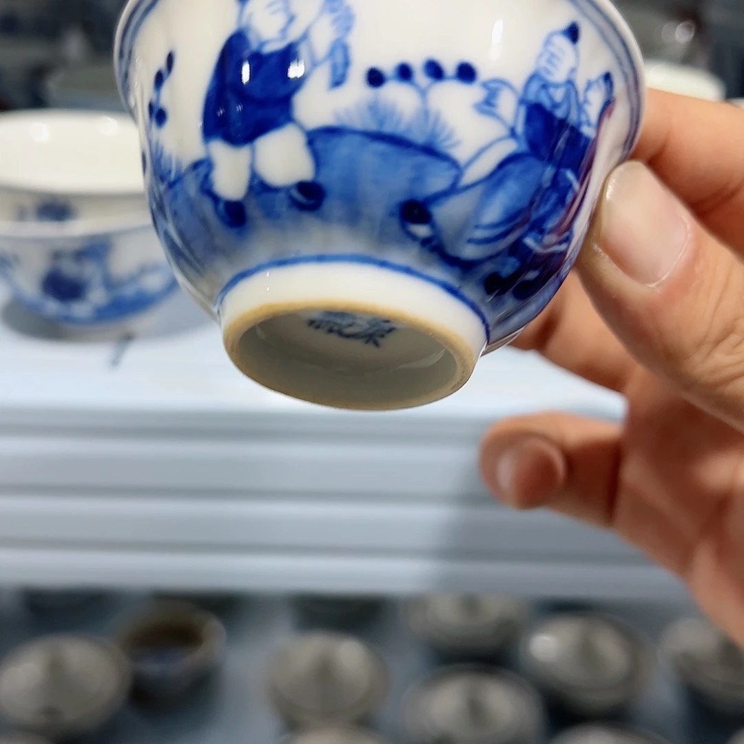 瓷片摆件手绘瓷器处理