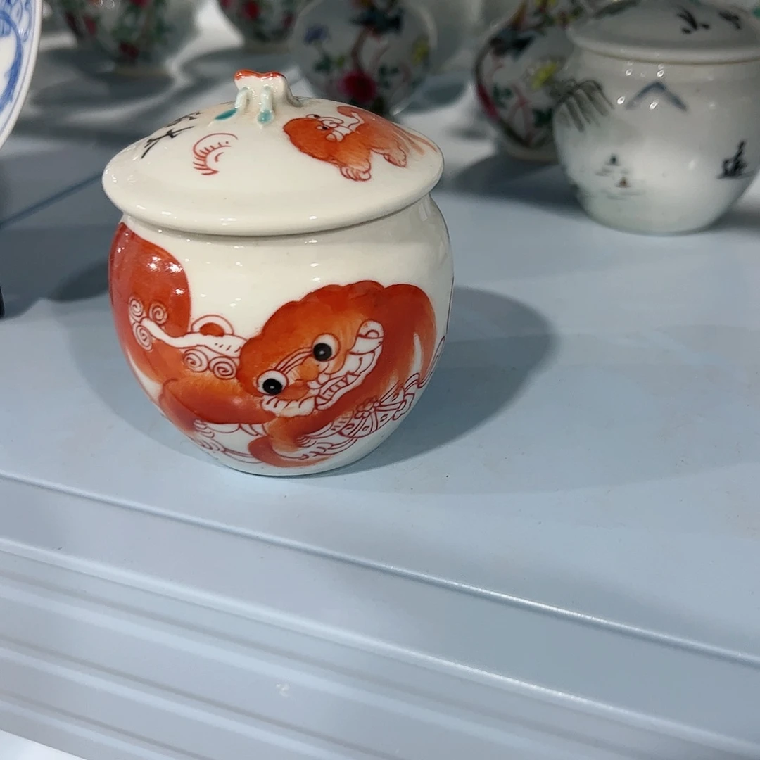瓷片摆件手绘瓷器处理