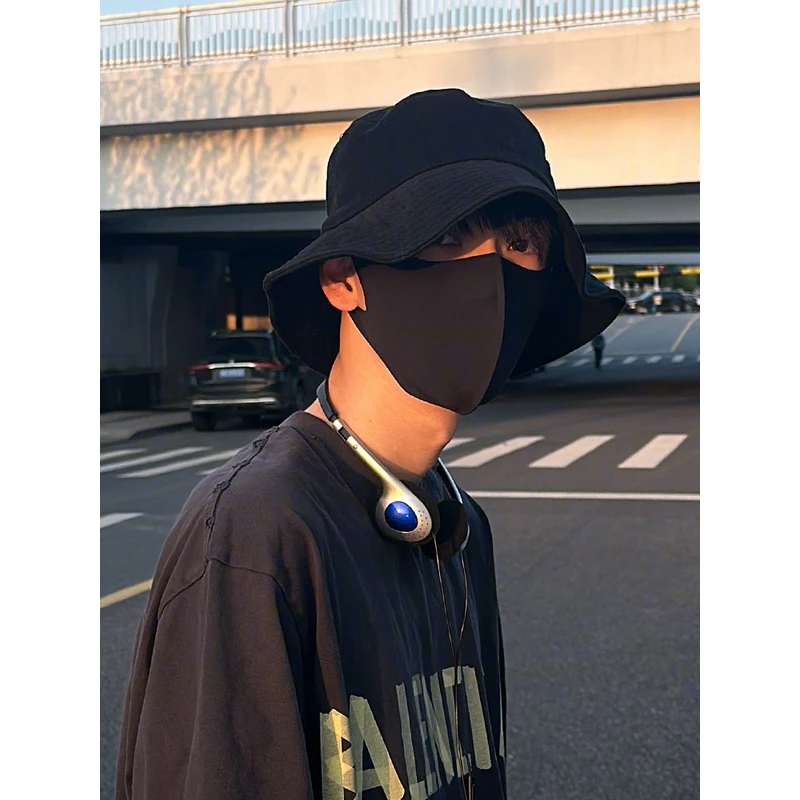 坚定Jodhat韩版可塑型渔夫帽痞帅宽檐帽子男纯色水洗盆帽遮阳帽女