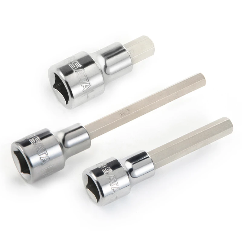 世达大飞内六角2.5mm扳手1/2口加长内六方套管批头工具