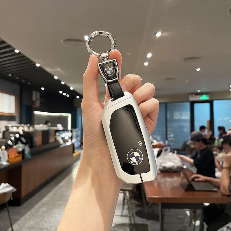 宝马钥匙套24款新5系X5/X1/x2/7系740Li/X6/X7/ix车530包扣壳适用