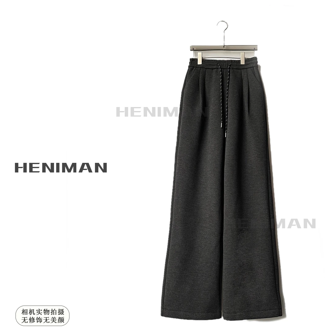 HENIMAN/恒依曼宽松百搭修身显腿长休闲直筒裤  5019