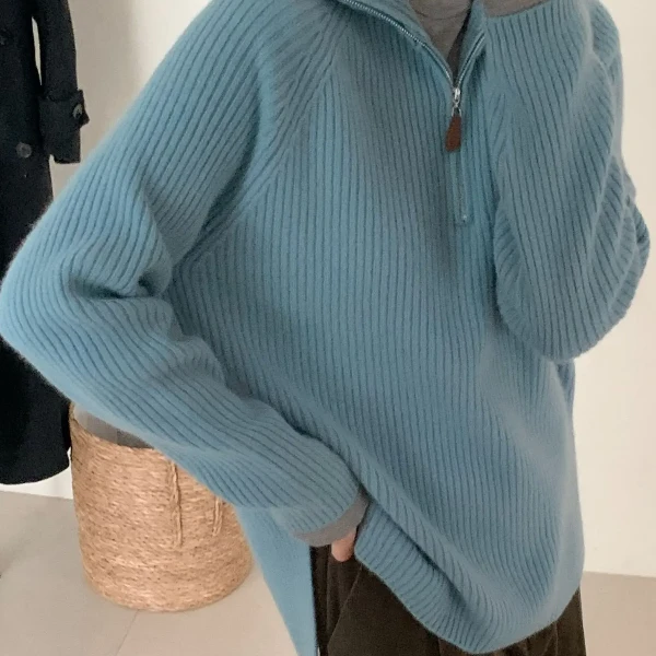 HENIMAN/恒依曼初季新款宽松慵懒高级针织毛衣6037