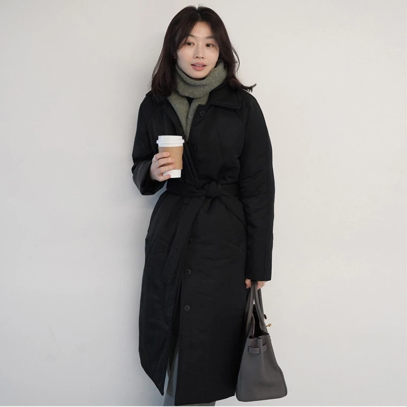 羽绒服腰带装饰配饰冬季绑带黑色白色专用收腰女士棉服腰封系带