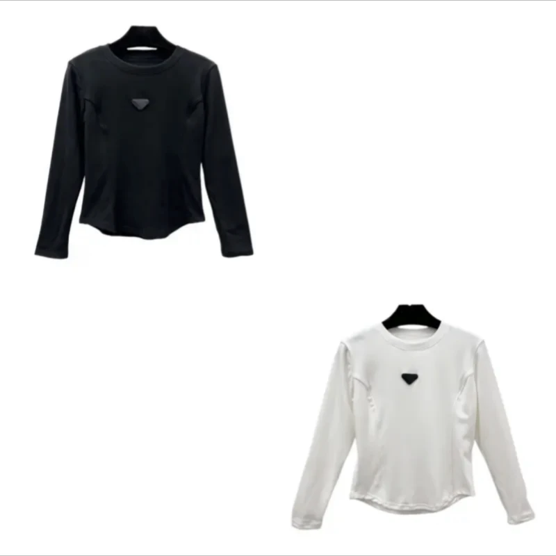 4243 长袖T恤运动针织时尚休闲百搭女士圆领套头女款网红春季潮流