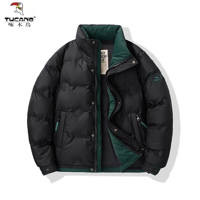 TUCANO/啄木鳥棉衣男士休闲外套潮秋冬新款御寒保暖夹克加厚棉衣