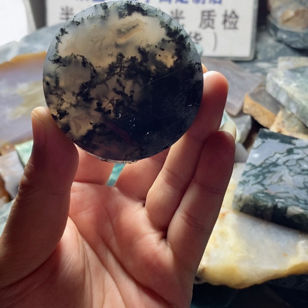 定制玛瑙涅*天然水草玛瑙手镯