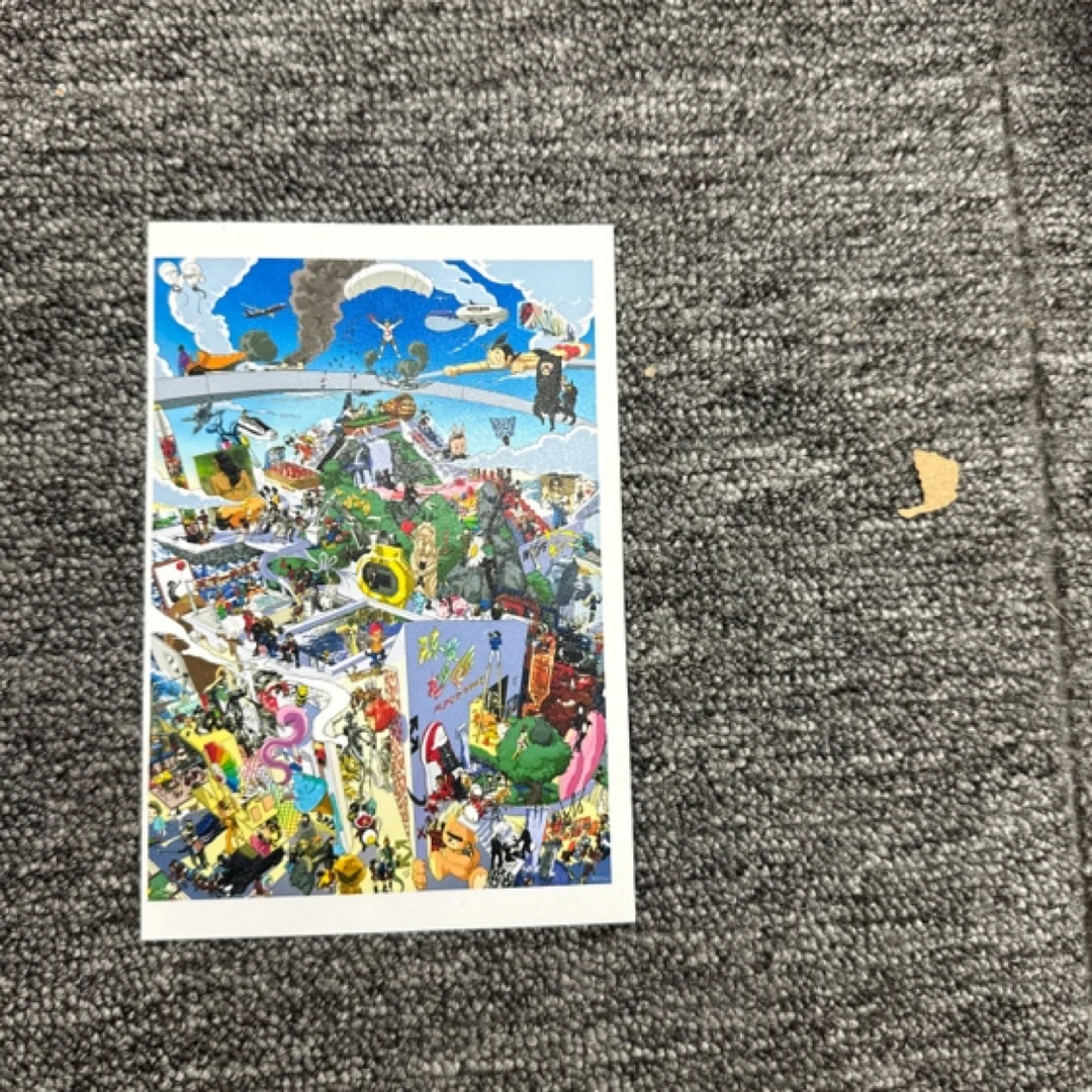 木制异形拼图海报