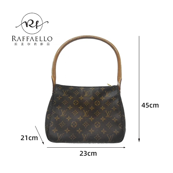 99新 LouisVuitton/路易威登 拉斐尔三店/中号looping/中古