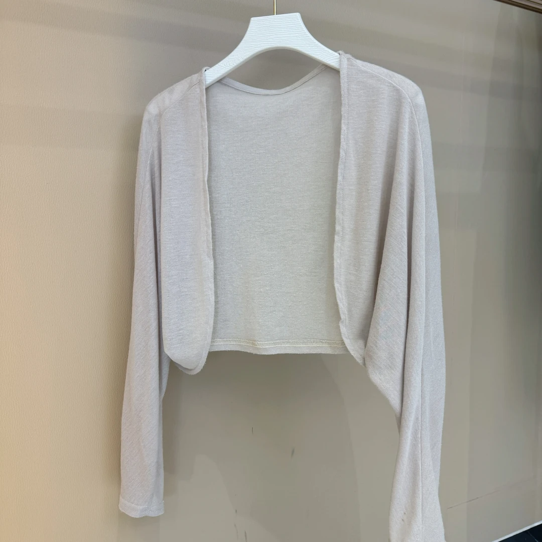 大惠子-纯色宽松开衫小上衣-VV