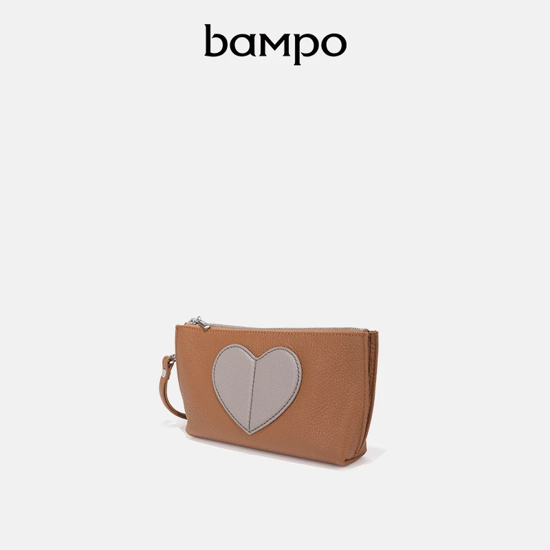 BAMPO半坡女钱包手机小包时尚休闲女士简约撞色拼色百搭长款小众