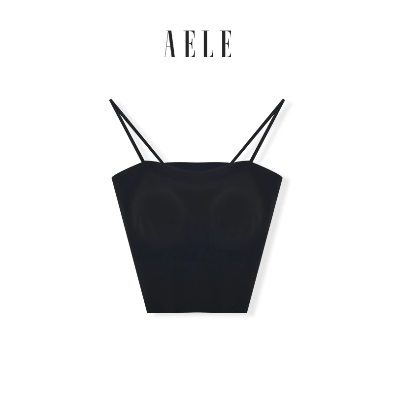 AELE886  无痕固定一体杯自带透气胸垫背心