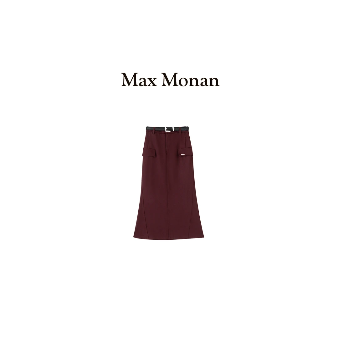 【Max Monan】罗兰主义 半身裙显瘦中长款修身半裙 UU24WX07256