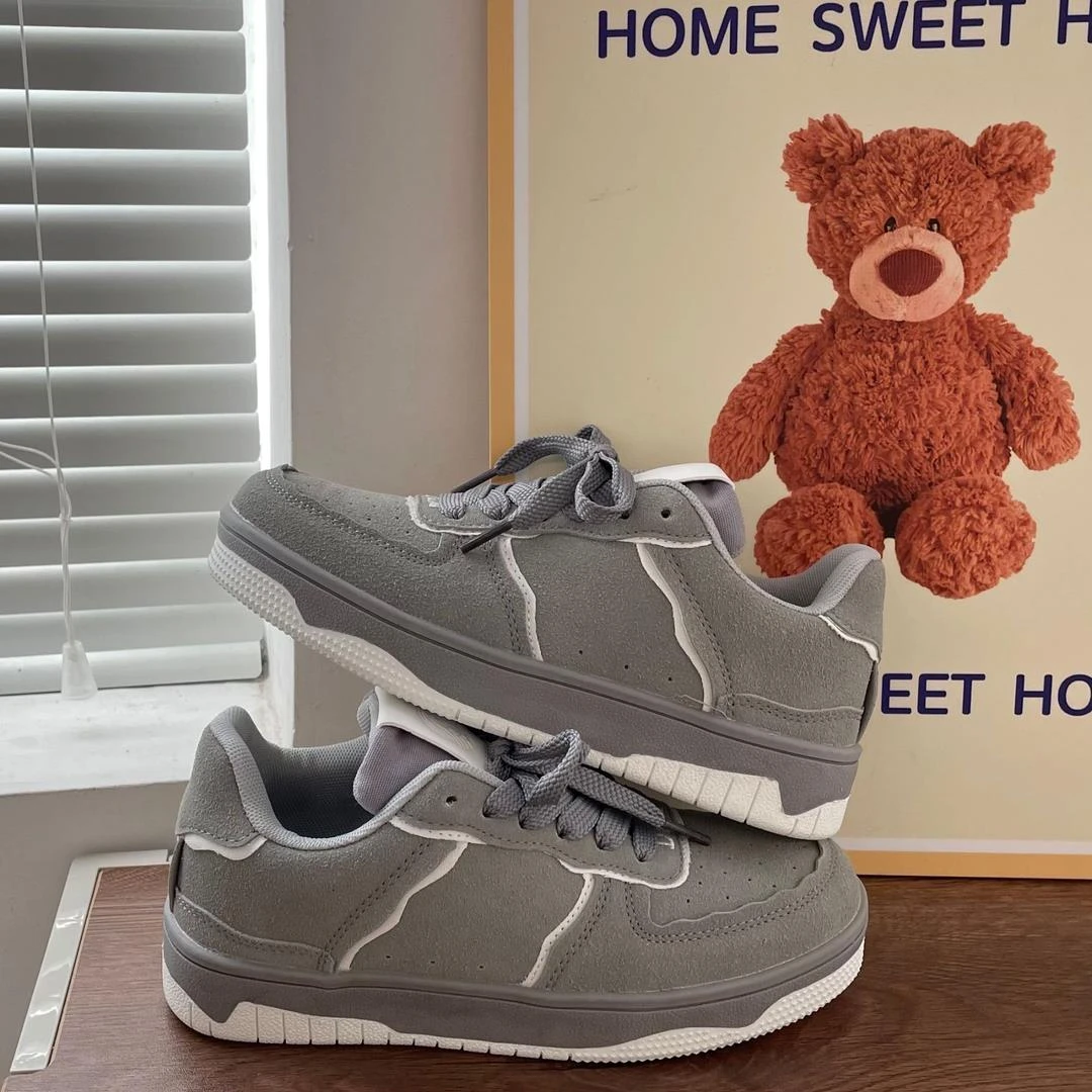 国潮男鞋ins潮牌小众复古厚底板鞋男学生潮流百搭运动休闲鞋男女